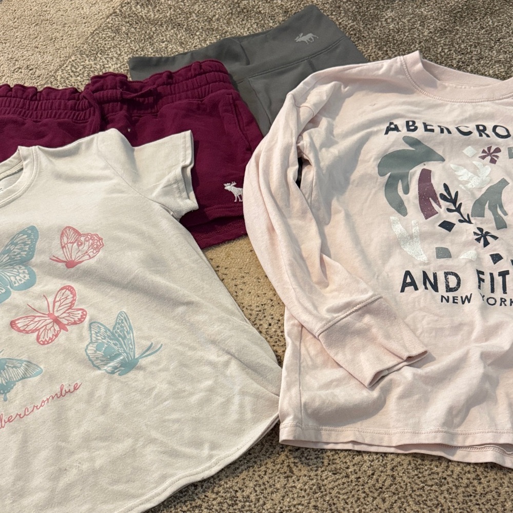 Abercrombie Kids Long Sleeve Shirts and Shorts Set